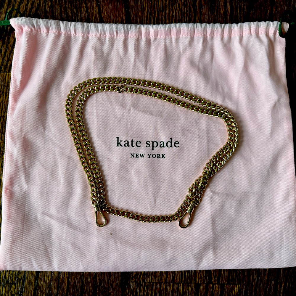 BRAND NEW NEVER USED Kate Spade gold chain purse strap